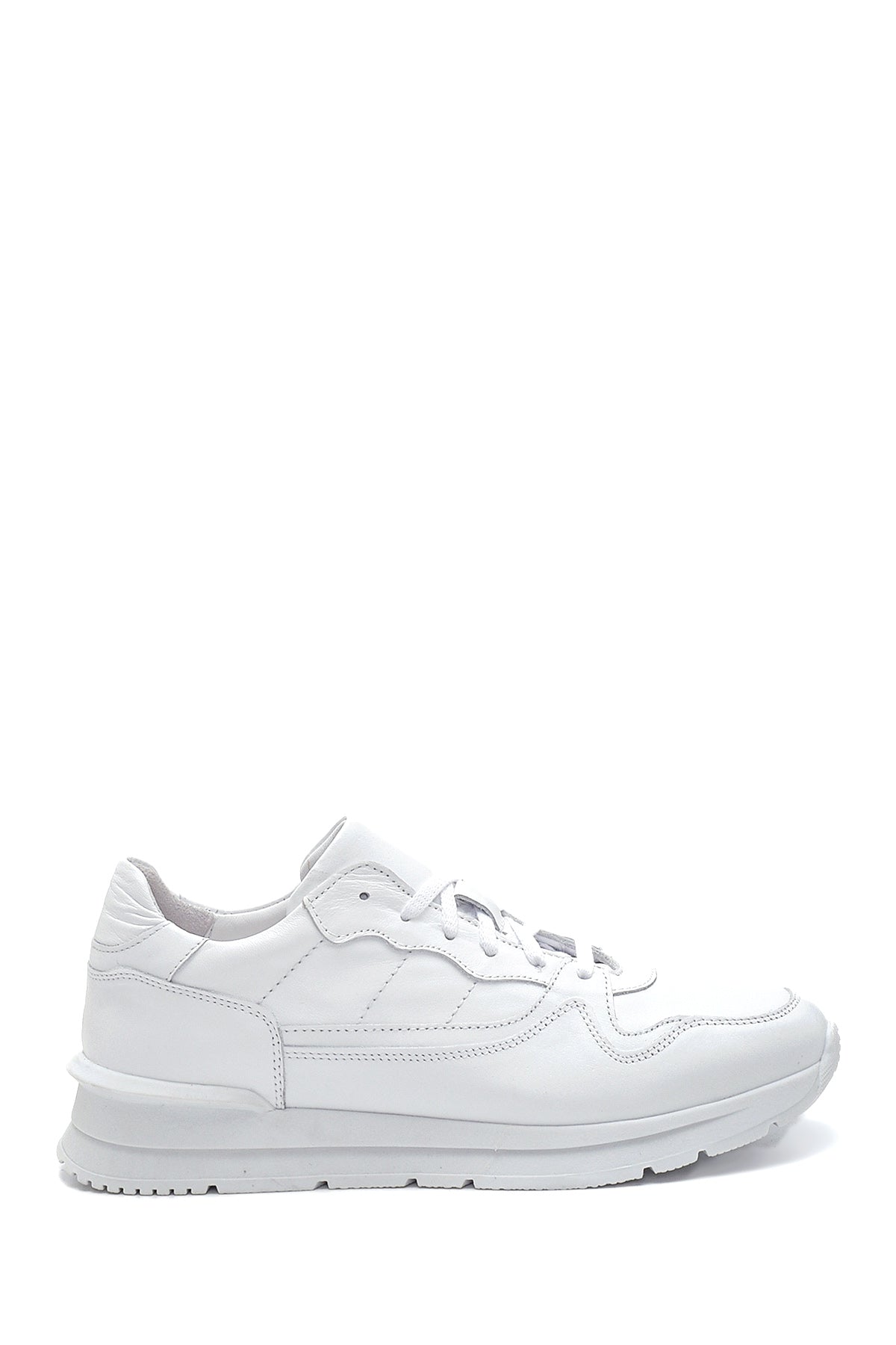 Men's White Leather Sneaker 22SFD626118 | Derimod