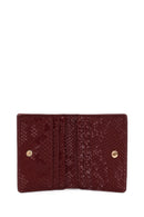 Women's Claret Red Printed Wallet | Derimod