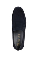 Geox Erkek Lacivert Ascanio Süet Deri Casual Loafer | Derimod