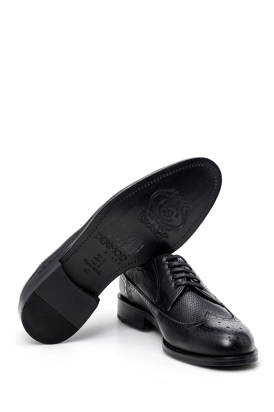 Men's Crocodile Detailed Classic Shoes