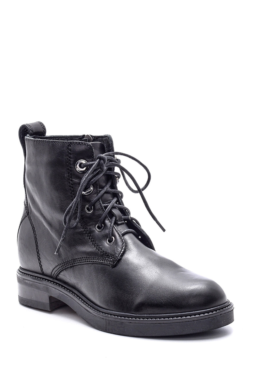 Women's Lace-Up Leather Boots