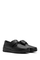 Women's Black Strappy Leather Comfort Shoes | Derimod