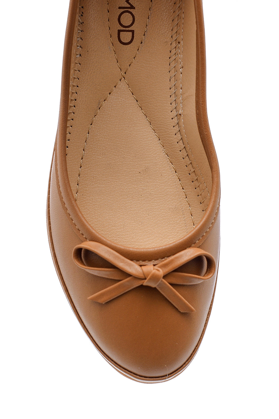 Women's Bow Leather Ballerinas