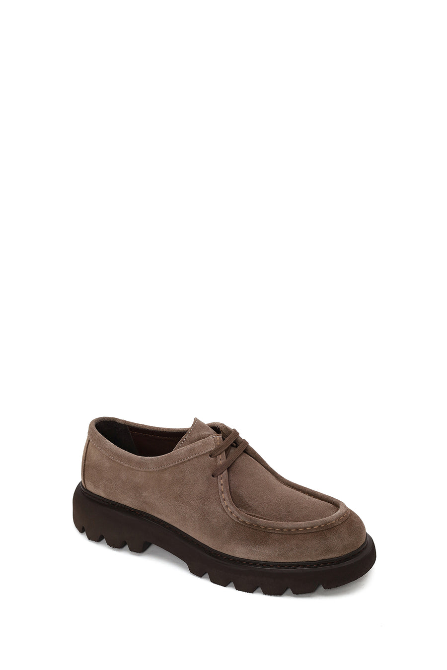 Male Mink Lace-Up Thick-Soled Suede Casual Shoes
