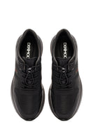 Men's Black Lace-up Leather Sneaker | Derimod
