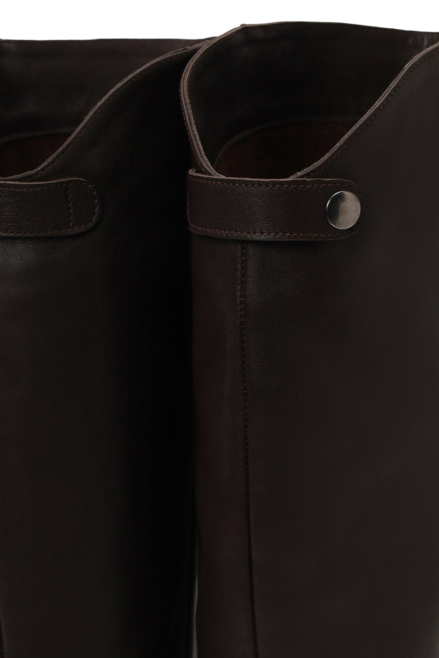 Woman Brown Thin-Heeled Leather Boots
