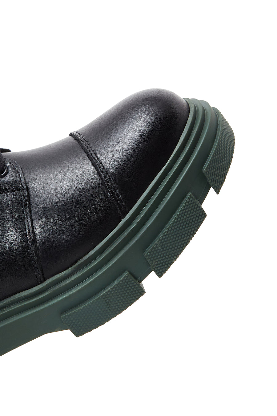 Women's Black Leather Zippered Boots