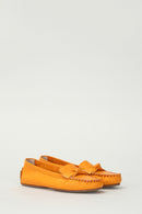 Yellow Women's Leather Loafer | Derimod