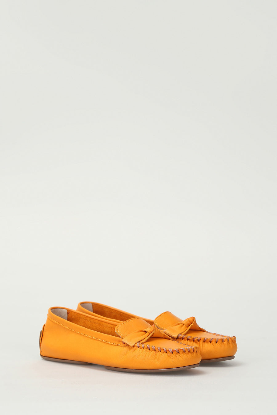 Yellow Women's Leather Loafer