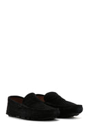 Erkek Siyah Süet Deri Loafer | Derimod