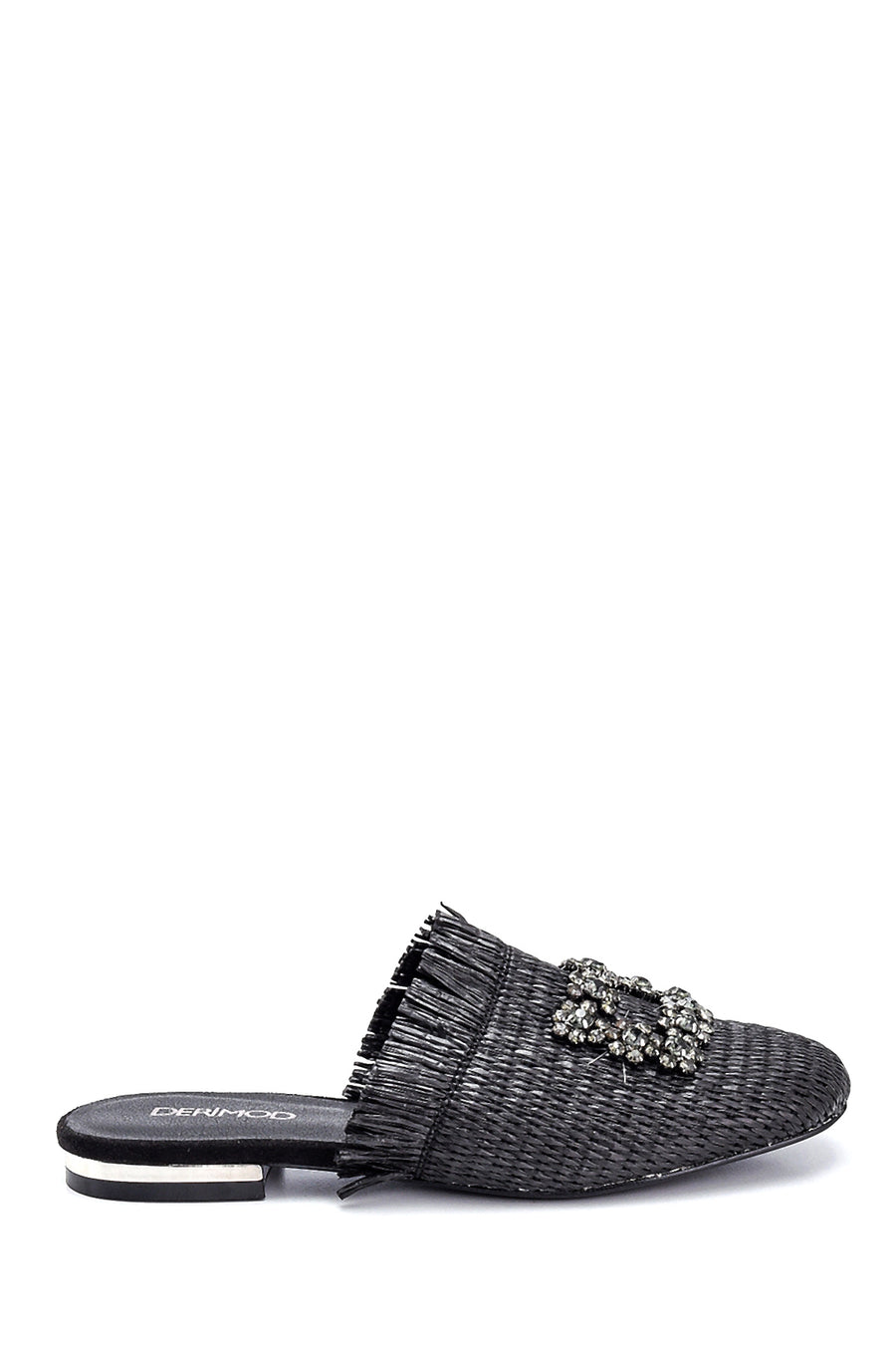 Women's Stone Detailed Straw Slippers 20SFD2071M7 | Derimod