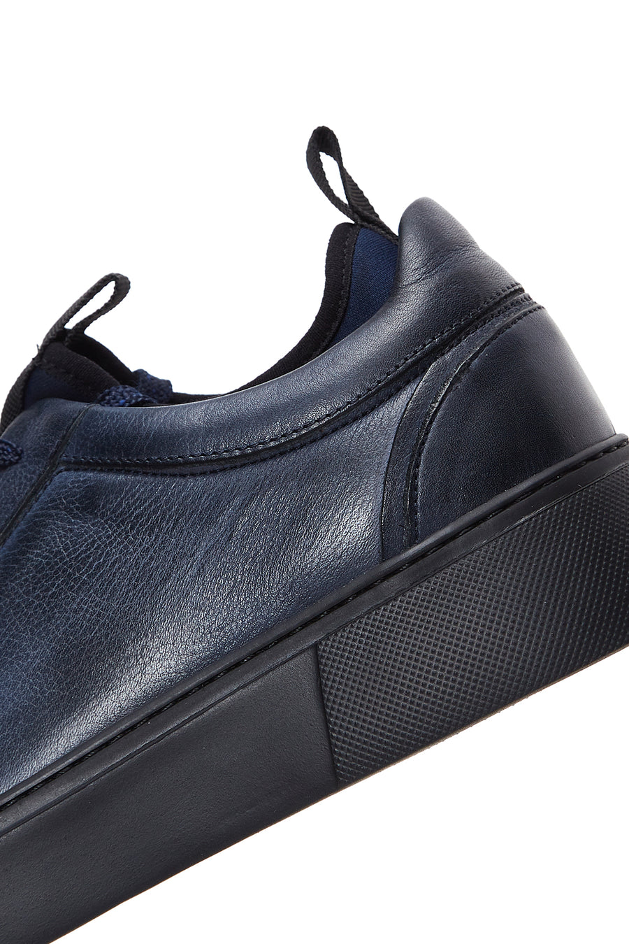 Men's Navy Blue Leather Sneaker