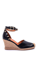 Women's Studded Wedge Heeled Espadrille Shoes | Derimod