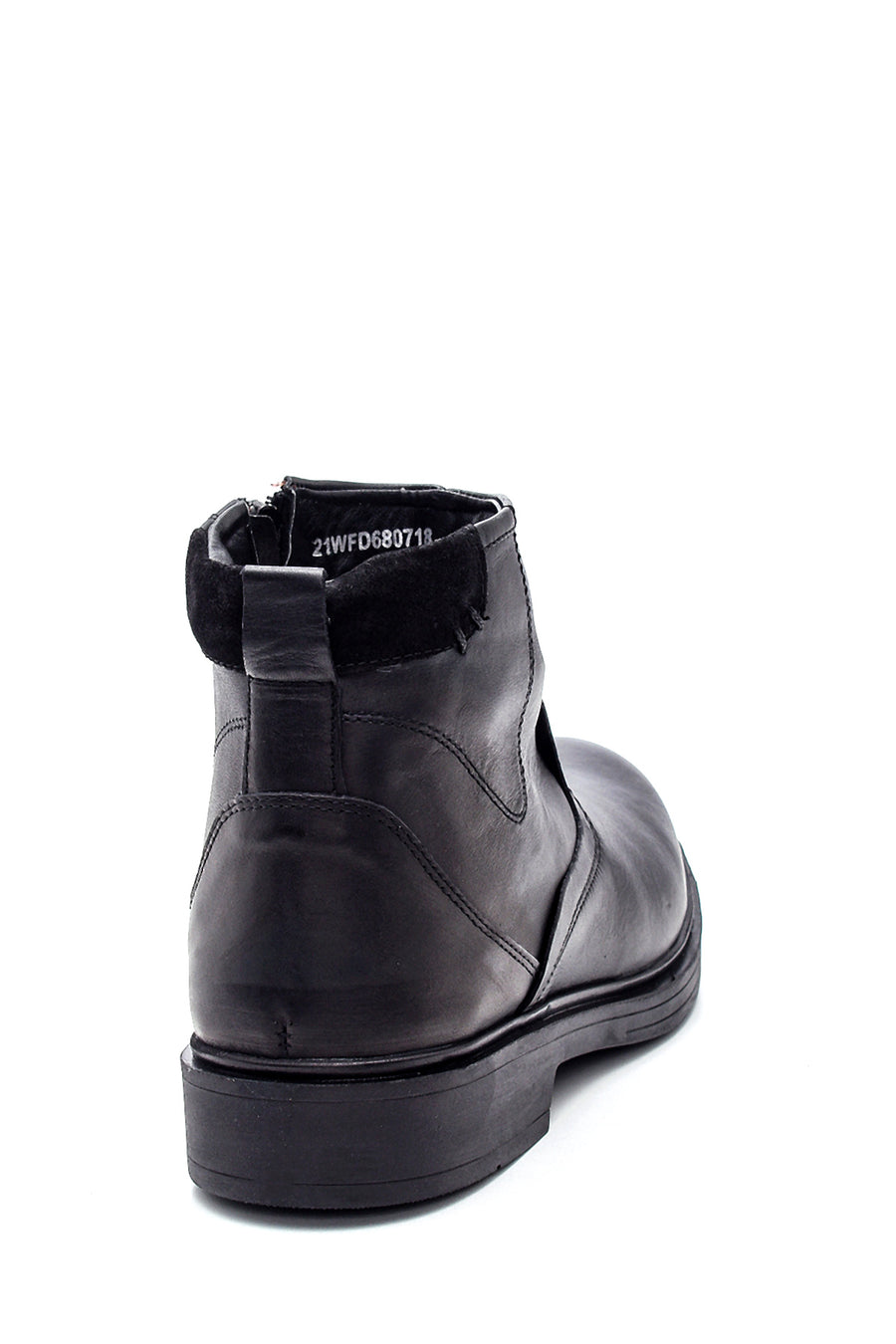 Men's Leather Zippered Boots