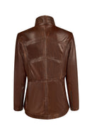 Susan Woman Brown Hooded Leather Coats | Derimod