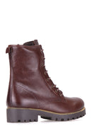 Lace-Up Women's Leather Boots | Derimod