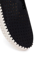 Woman Black Lace-Up Thick-Soled Casual Shoes | Derimod