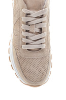 Women's Leather Suede Sneaker | Derimod