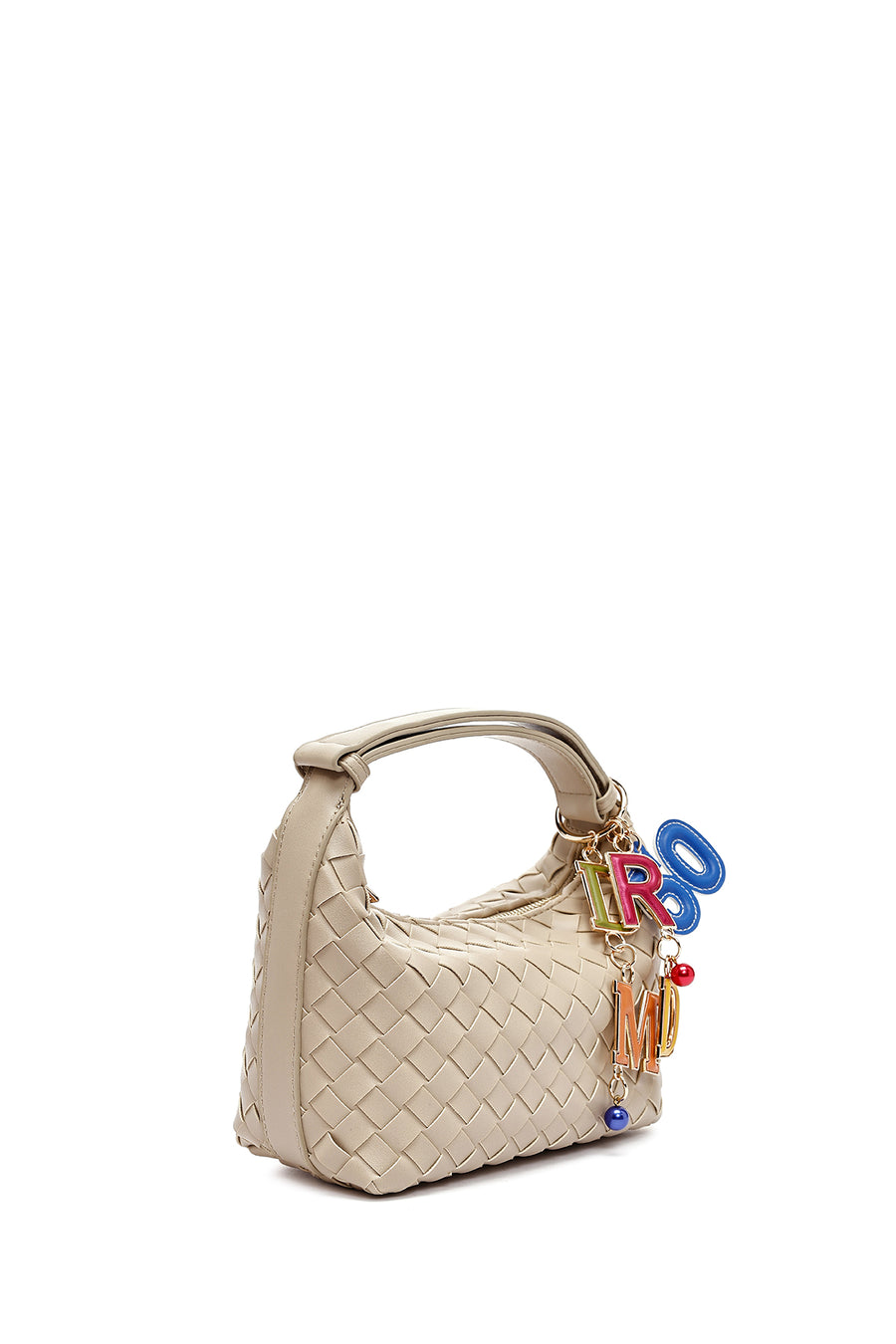 Women's Beige Accessory Knitted Mini Handbag