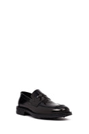 Men's Black Leather Casual Loafer | Derimod
