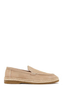 Erkek Bej Süet Deri Casual Loafer | Derimod