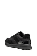Geox Kadın Siyah D Runntıx A - Nylon+Suede Bağcıklı Kalın Tabanlı Kumaş Sneaker | Derimod