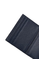 Men's Navy Blue Leather Card Holder | Derimod