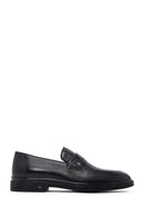 Erkek Siyah Deri Klasik Loafer | Derimod