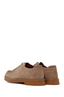 Male Beige Lace-Up Thick-Soled Suede Casual Shoes | Derimod
