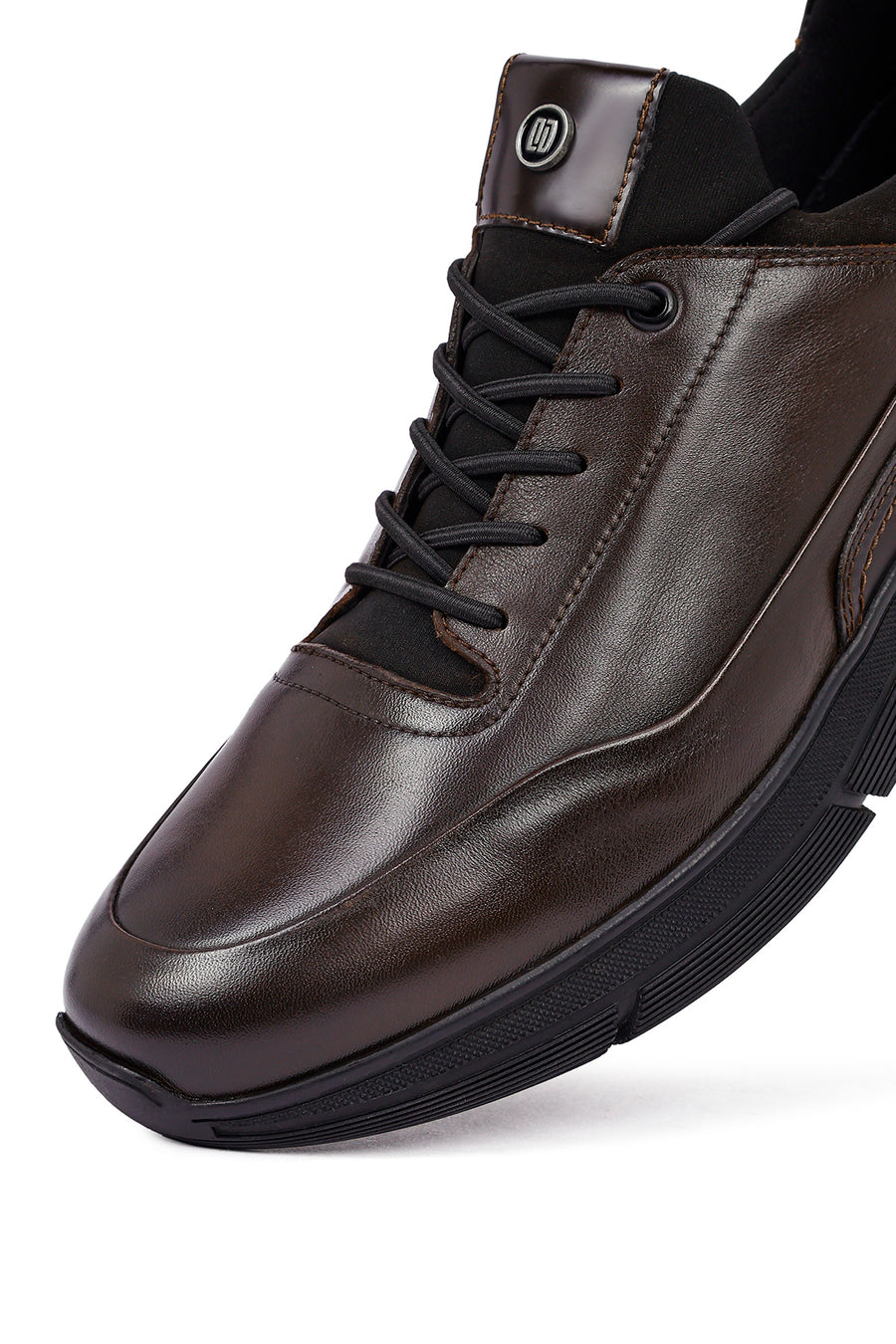 Men's Brown Lace-Up Leather Casual Sneaker