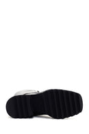 Women's Black Heeled Zippered Classic Leather Boots | Derimod