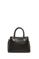 Women's Gray Long Strap Crocodile Handbag | Derimod