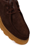 Male Brown Lace-up Suede Casual Shoes | Derimod