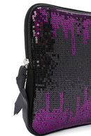 Women's Black Sequin Clutch Bag | Derimod