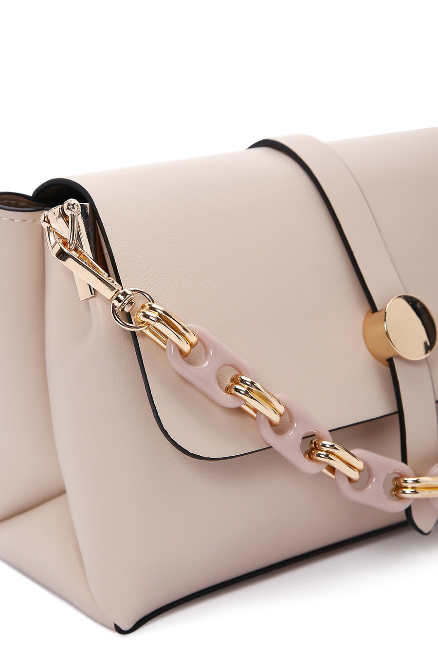 Women's Beige Long Strap Crossbody Bag