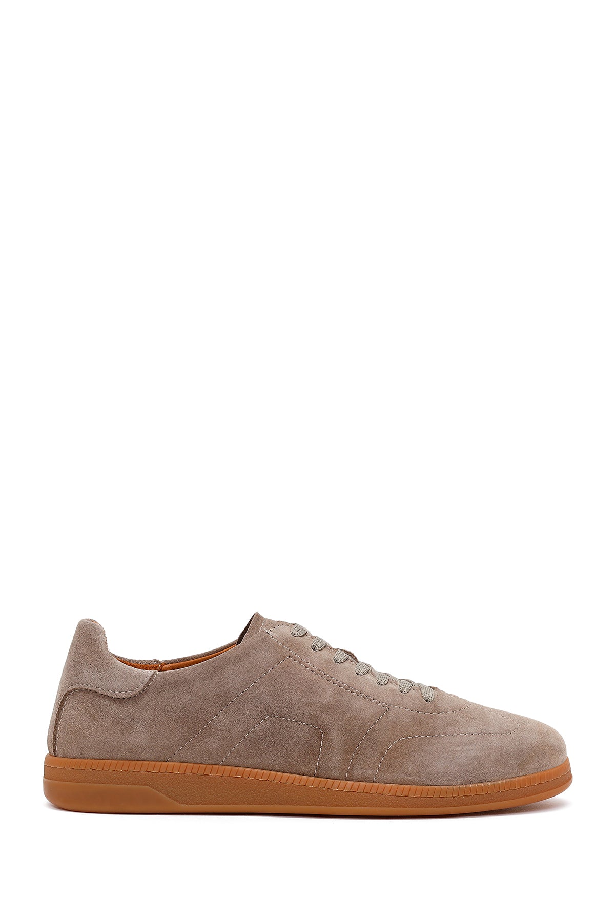 Erkek Vizon Bağcıklı Süet Deri Sneaker 26SFD633310 | Derimod