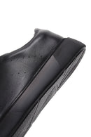 Men's Black Leather Sneaker | Derimod