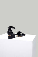 Ankle Strap Women's Leather Heeled Sandals | Derimod