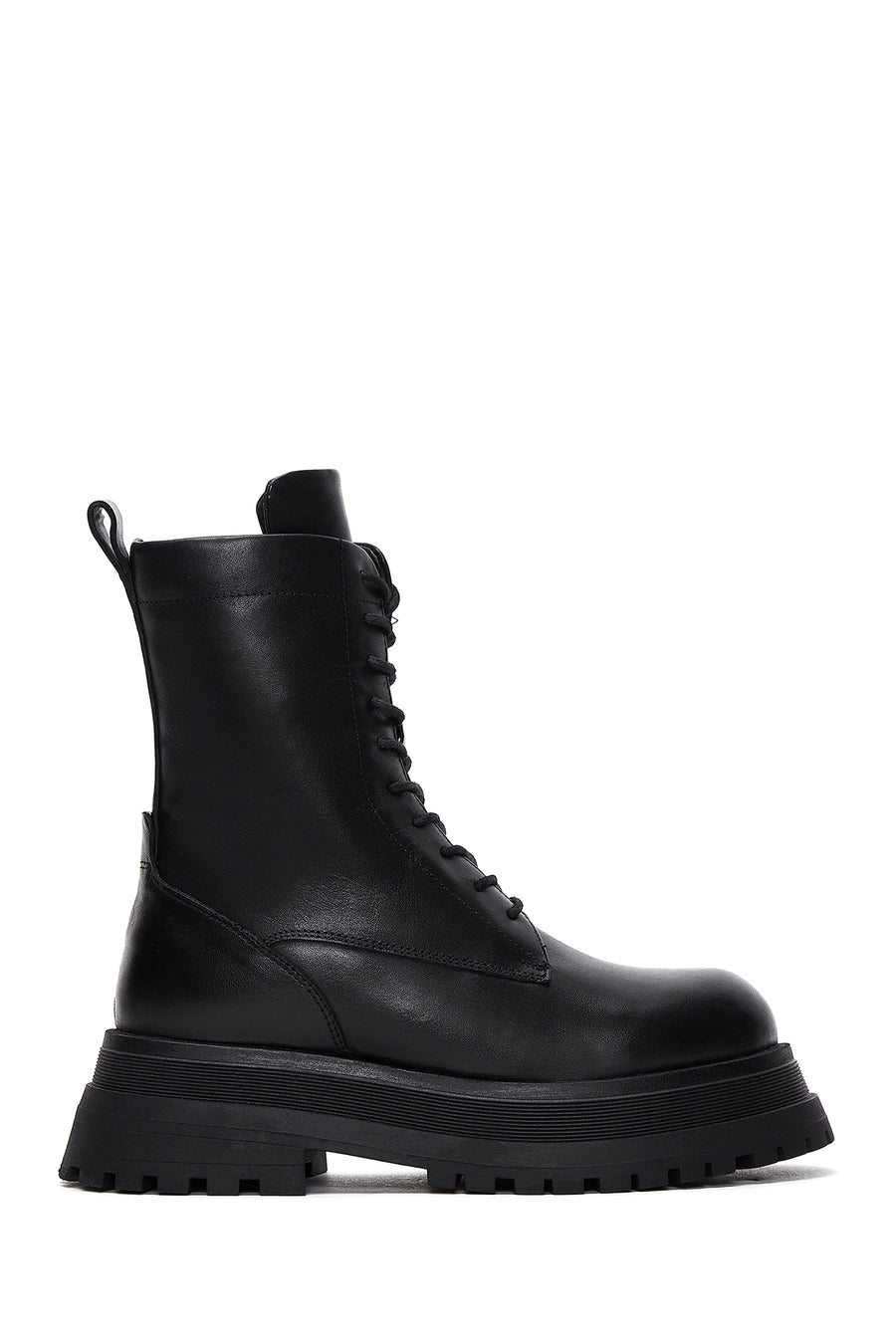 Women's Black Leather Boots 22WFD512518 | Derimod