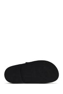 Women's Black Buckled Thick Soled Sandals | Derimod