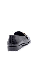 Women's Leather Crocodile Patterned Loafer | Derimod