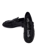 Kadın Siyah Deri Maskülen Loafer | Derimod