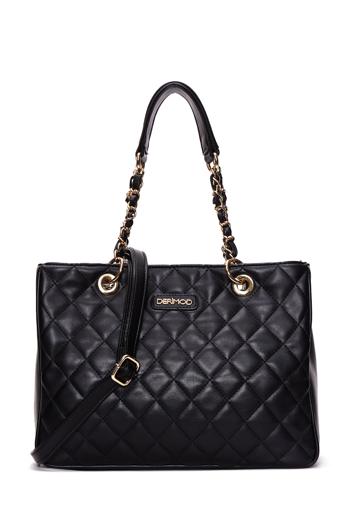 Women's Black Long Strap Quilted Shoulder Bag 24SBD2607KP | Derimod