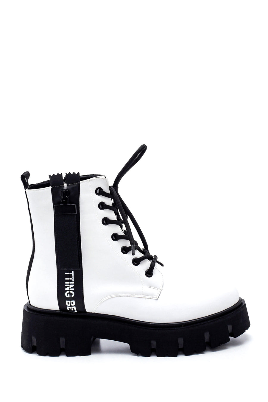 Women's Thick Soled Zippered Boots 21WFE220118 | Derimod