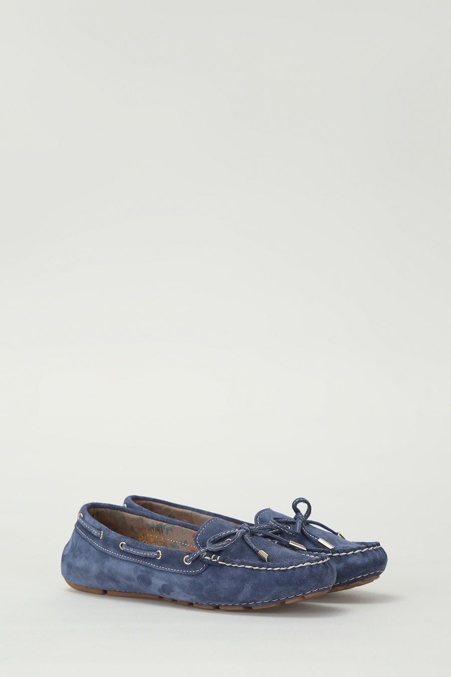 Suede Blue Women's Leather Loafer
