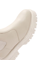 Women's Cream Chelsea Boots | Derimod