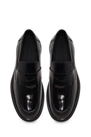 Erkek Siyah Kalın Tabanlı Deri Casual Loafer | Derimod