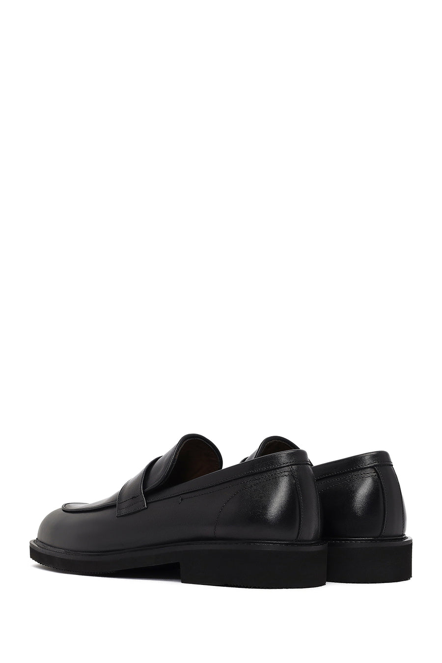 Men's Black Leather Loafer