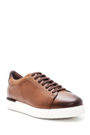 Men's Tan Leather Sneaker | Derimod