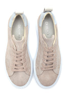 Women's Leather Suede Sneaker | Derimod